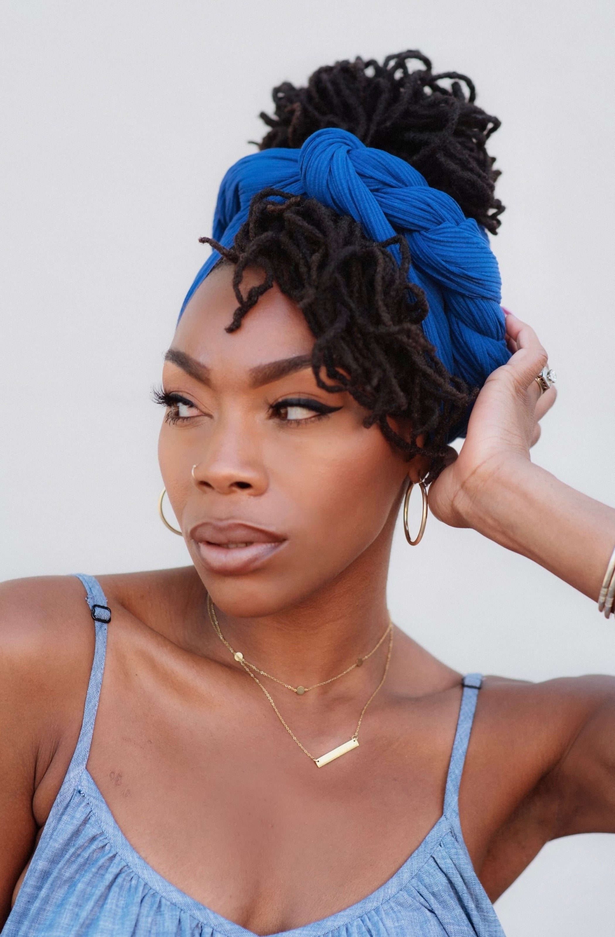 Royal Blue Rib Knit (Stretch)