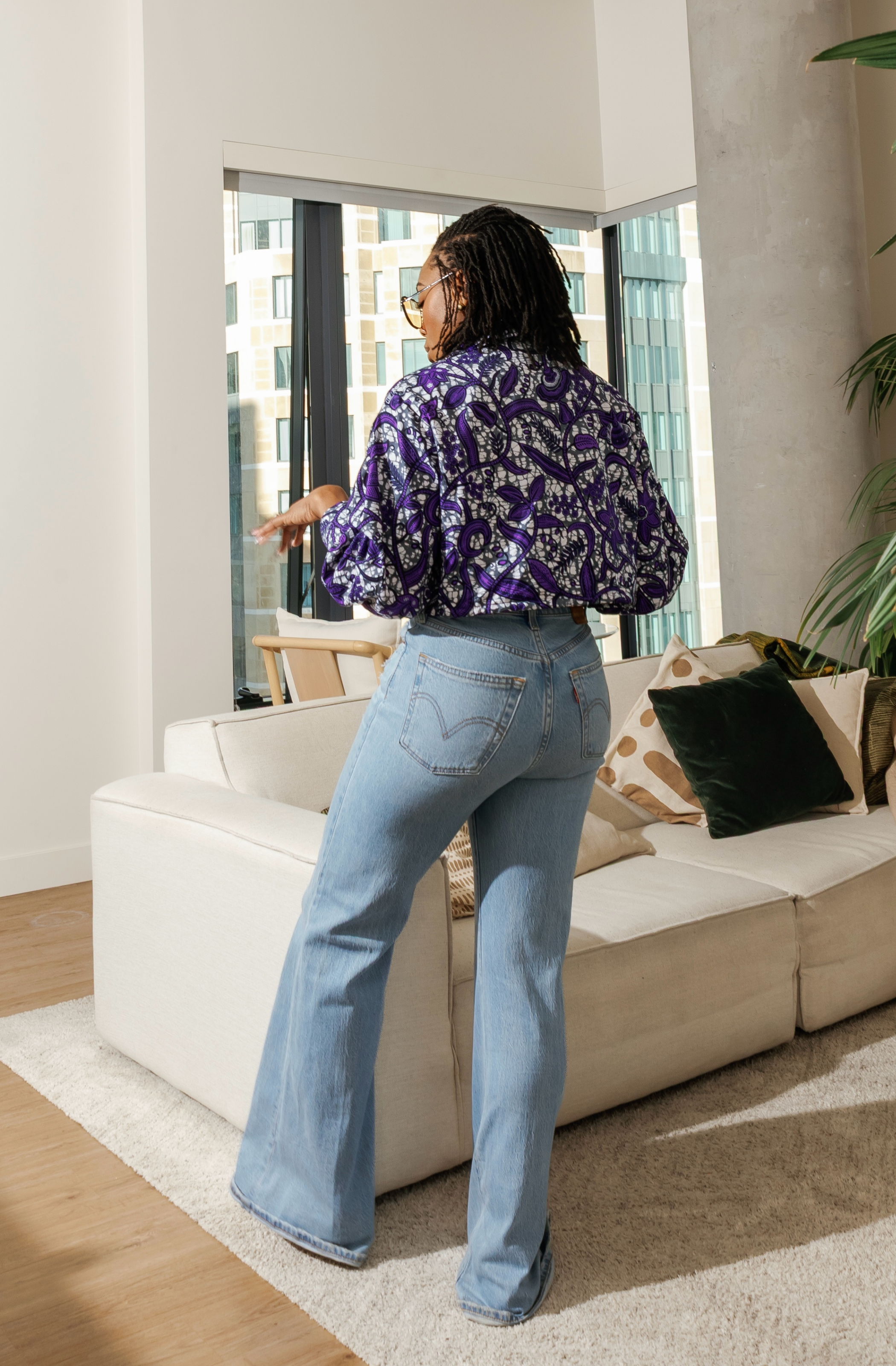 Button Up Crop Top- Ameyo