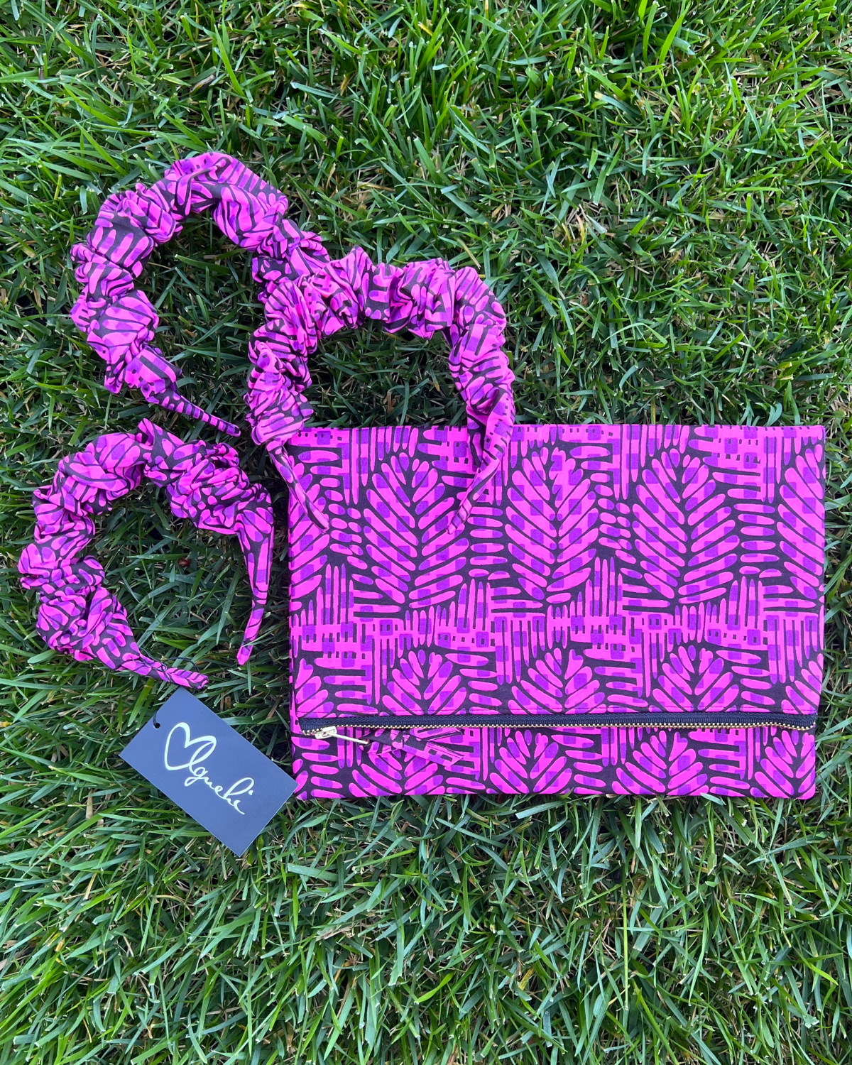 Scrunchie Headband- Pink Passion