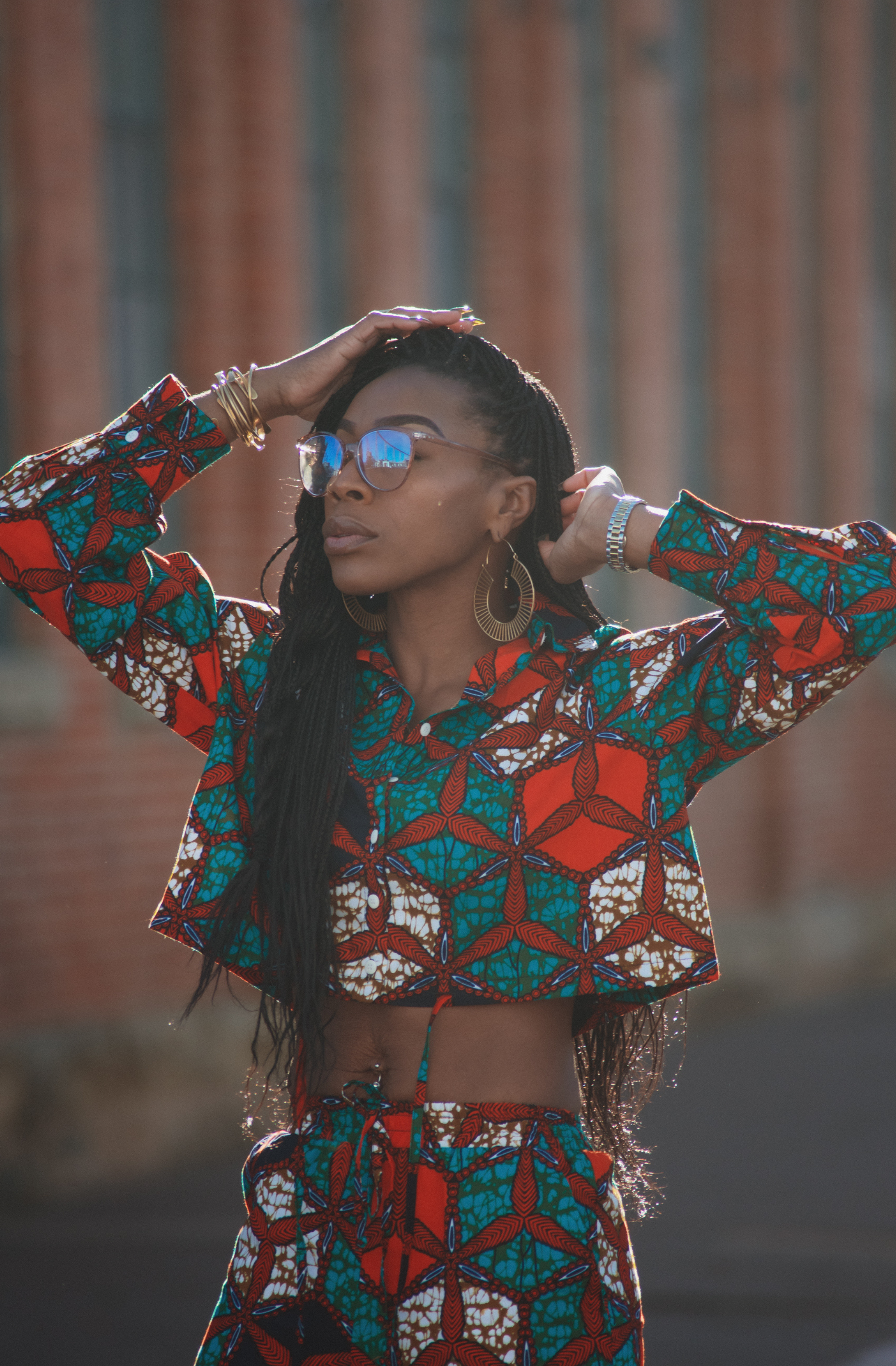 Button Down Crop Top- Ciera