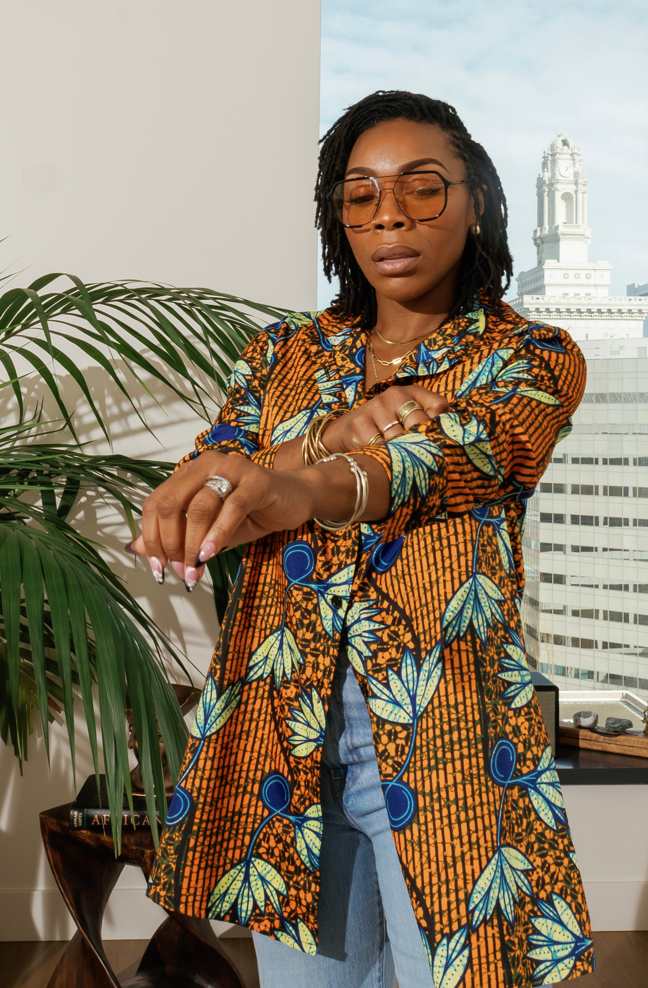 Oversized Button-Up Shirt- Flavor