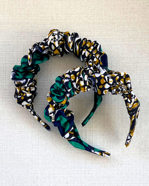 Scrunchie Headband- Green with Envy