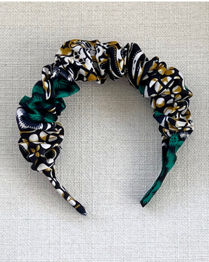 Scrunchie Headband- Green with Envy