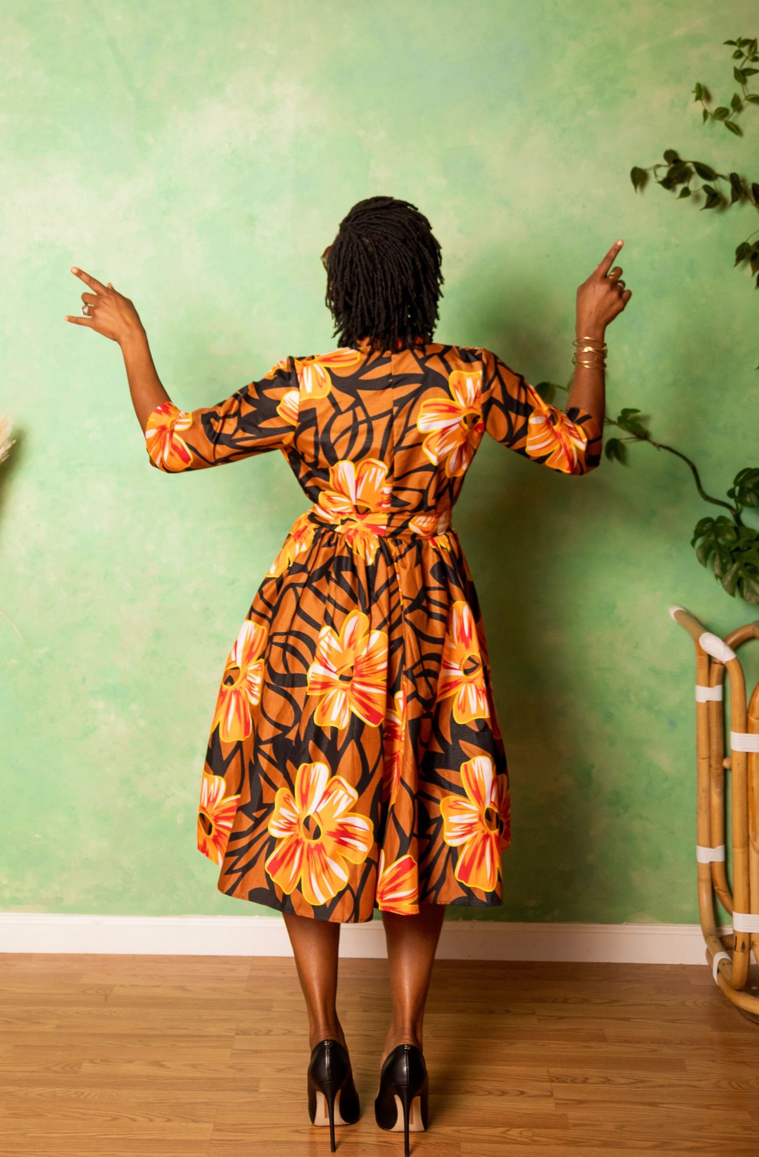 long sleeve wrap dress by love BuddyLove | Pia Long Sleeve Maxi Dress