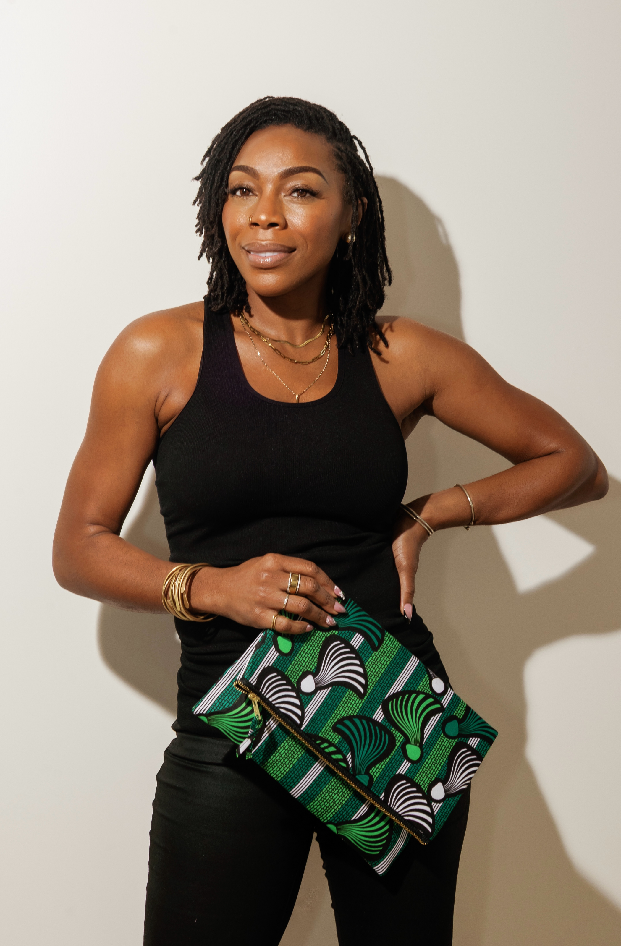 Clutch - Green Tassles