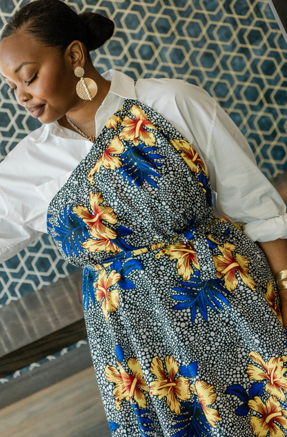 Convertible Wrap- Skirt/ Dress/ Top- Hibiscus