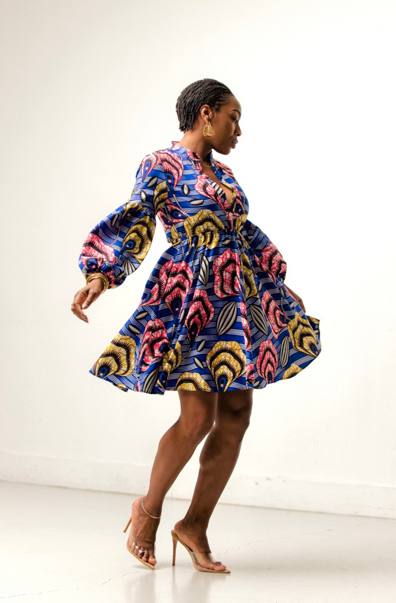 Ankara swing shop dress